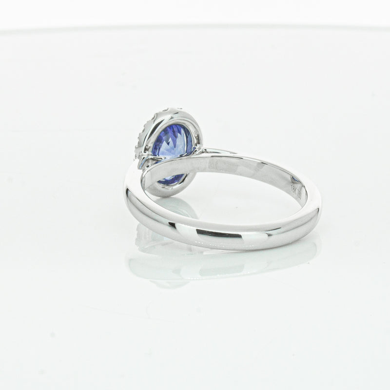 18ct White Gold Sapphire & Diamond Nina Ring-Ring-Walker & Hall