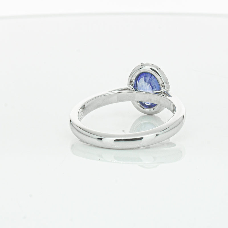 18ct White Gold Sapphire & Diamond Nina Ring-Ring-Walker & Hall