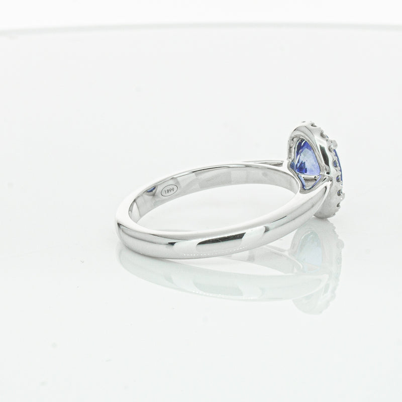 18ct White Gold Sapphire & Diamond Nina Ring-Ring-Walker & Hall