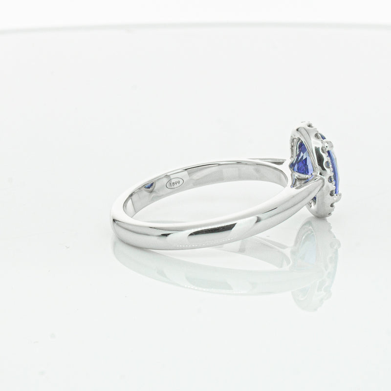 18ct White Gold Sapphire & Diamond Nina Ring-Ring-Walker & Hall