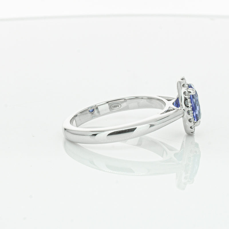 18ct White Gold Sapphire & Diamond Nina Ring-Ring-Walker & Hall