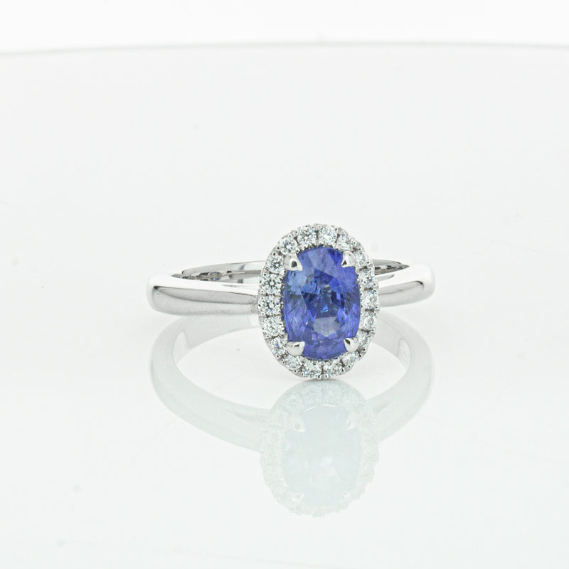 18ct White Gold Sapphire & Diamond Nina Ring-Ring-Walker & Hall