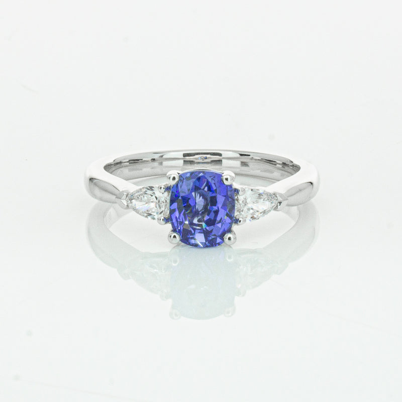 18ct White Gold 1.38ct Sapphire & Diamond Ayla Ring-Ring-Walker & Hall
