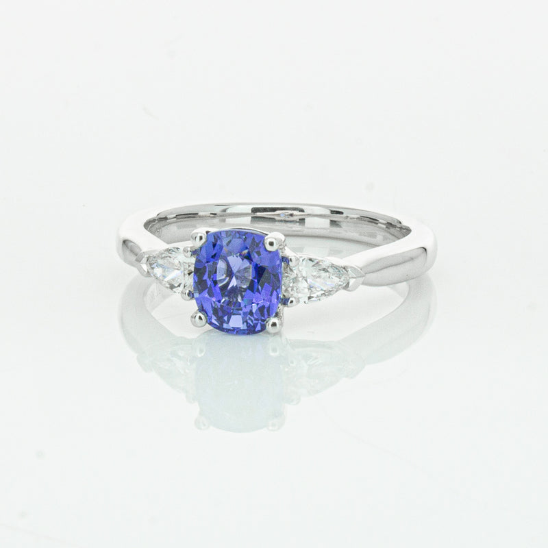 18ct White Gold 1.38ct Sapphire & Diamond Ayla Ring-Ring-Walker & Hall