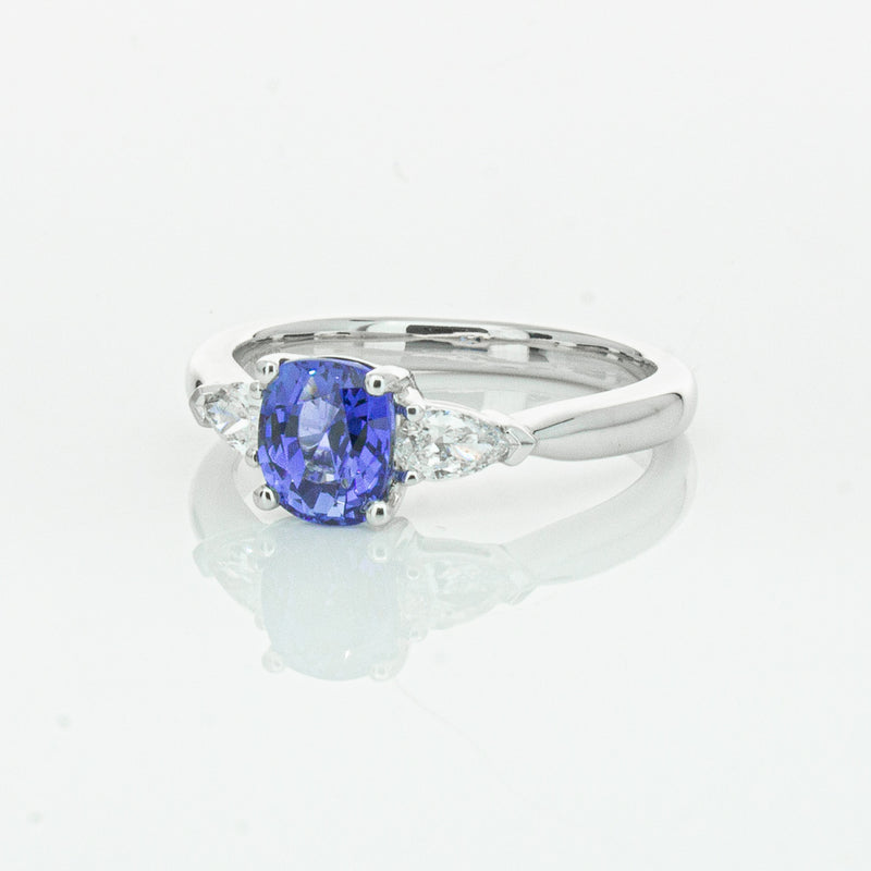 18ct White Gold 1.38ct Sapphire & Diamond Ayla Ring-Ring-Walker & Hall
