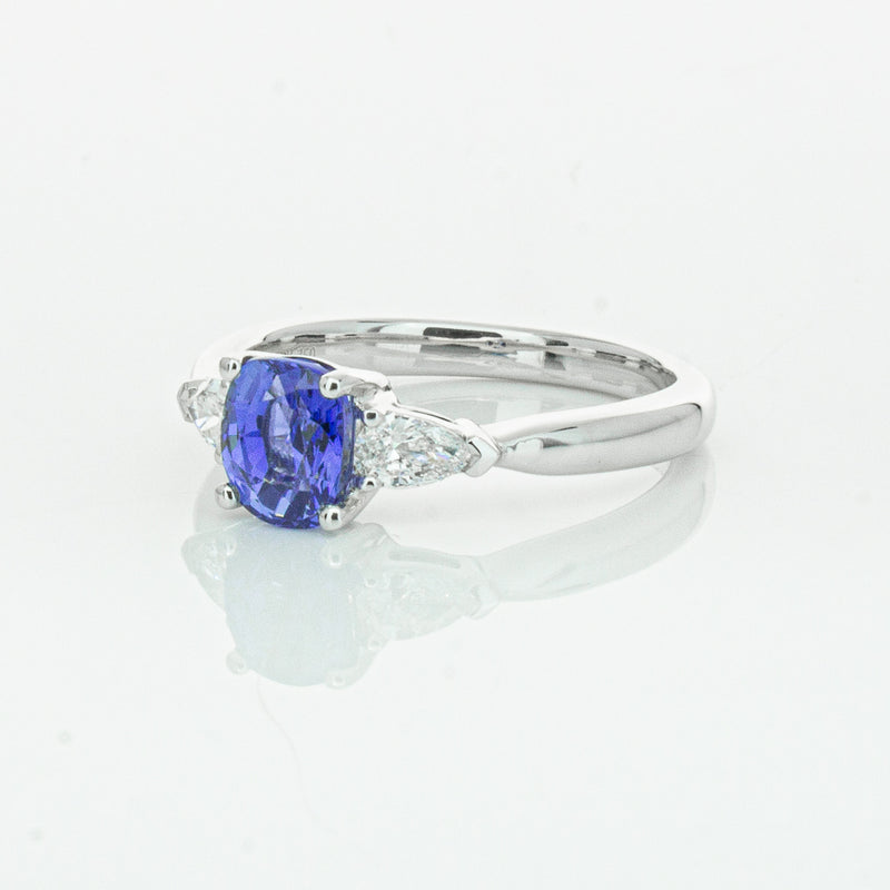 18ct White Gold 1.38ct Sapphire & Diamond Ayla Ring-Ring-Walker & Hall