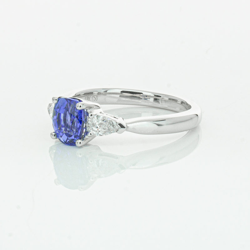 18ct White Gold 1.38ct Sapphire & Diamond Ayla Ring-Ring-Walker & Hall