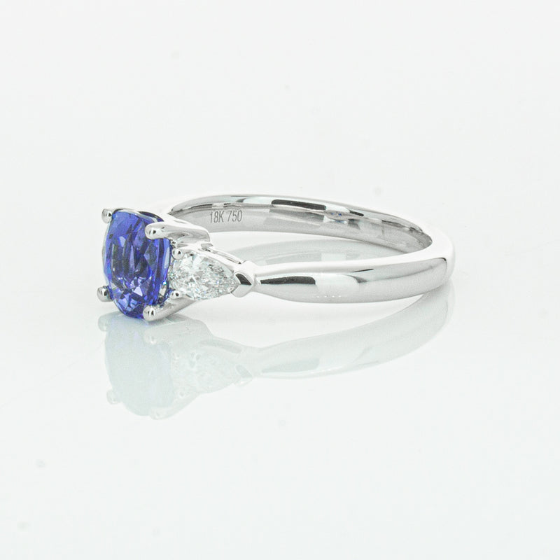 18ct White Gold 1.38ct Sapphire & Diamond Ayla Ring-Ring-Walker & Hall