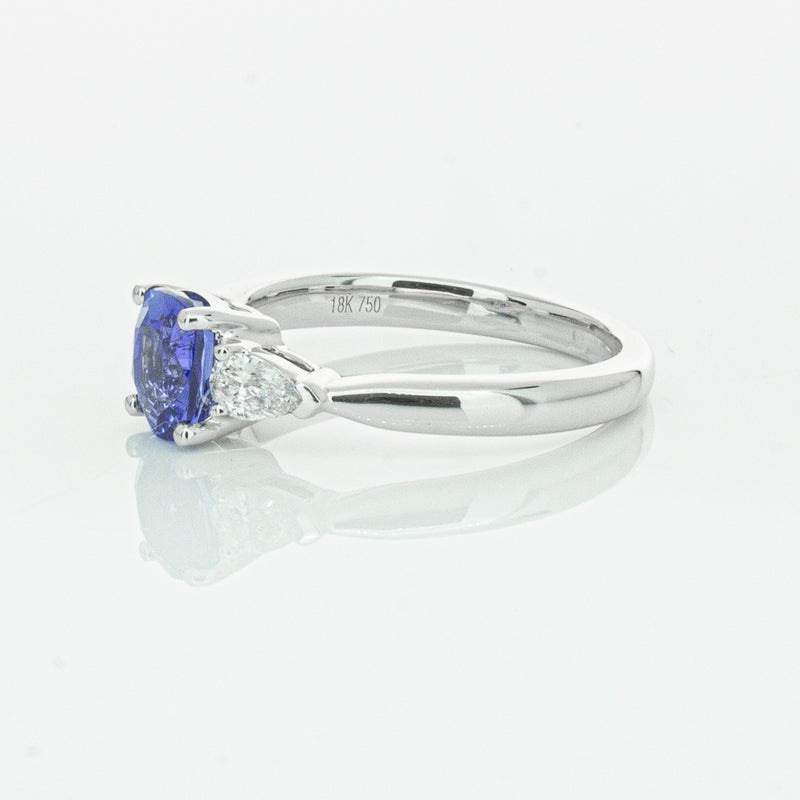 18ct White Gold 1.38ct Sapphire & Diamond Ayla Ring-Ring-Walker & Hall