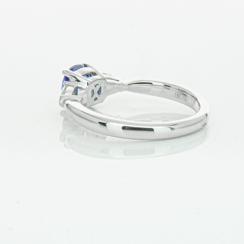 18ct White Gold 1.38ct Sapphire & Diamond Ayla Ring-Ring-Walker & Hall