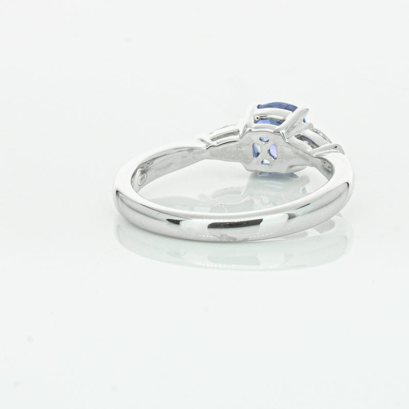 18ct White Gold 1.38ct Sapphire & Diamond Ayla Ring-Ring-Walker & Hall