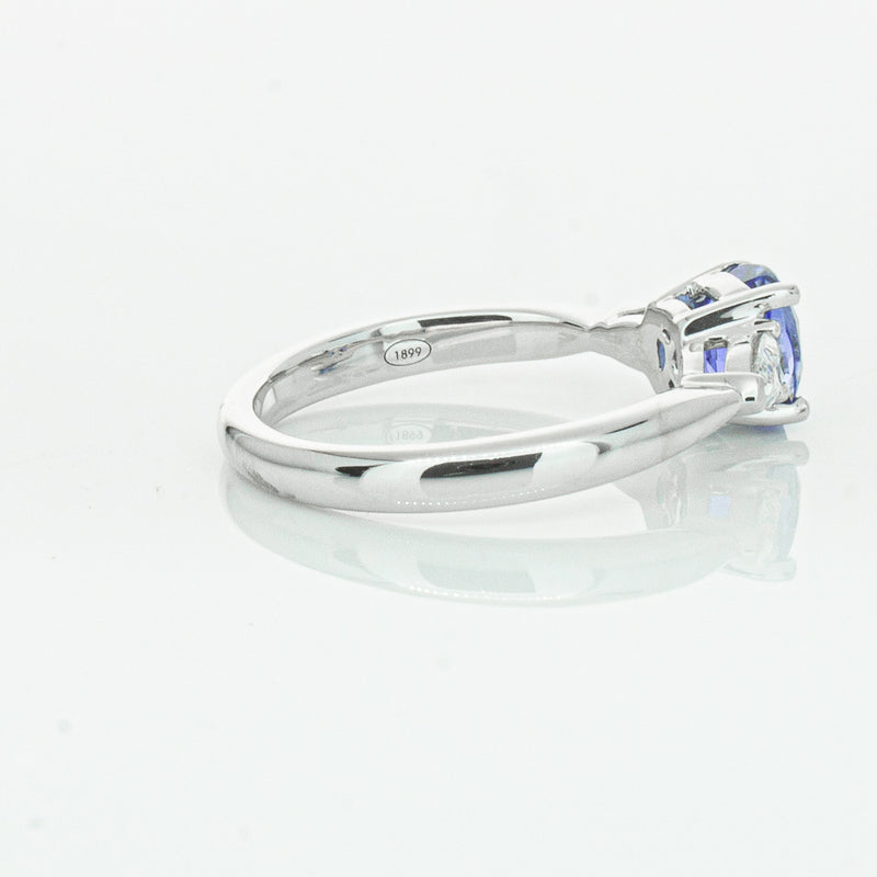 18ct White Gold 1.38ct Sapphire & Diamond Ayla Ring-Ring-Walker & Hall