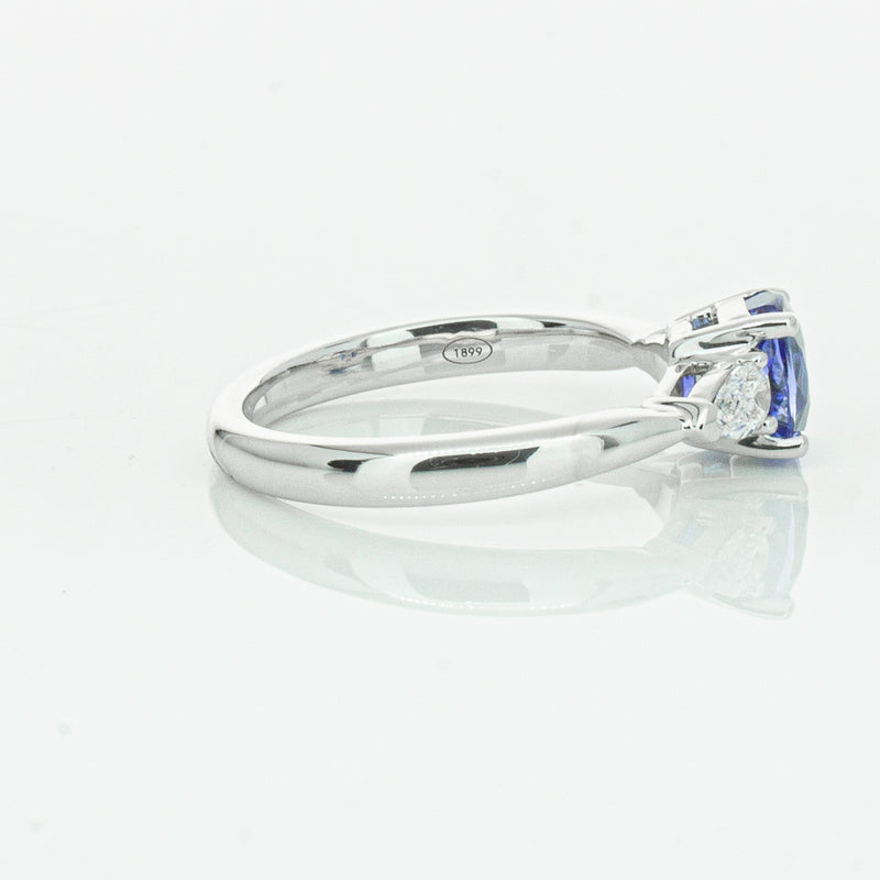 18ct White Gold 1.38ct Sapphire & Diamond Ayla Ring-Ring-Walker & Hall