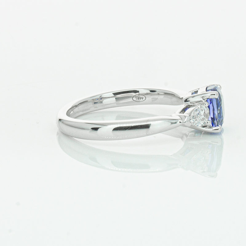 18ct White Gold 1.38ct Sapphire & Diamond Ayla Ring-Ring-Walker & Hall