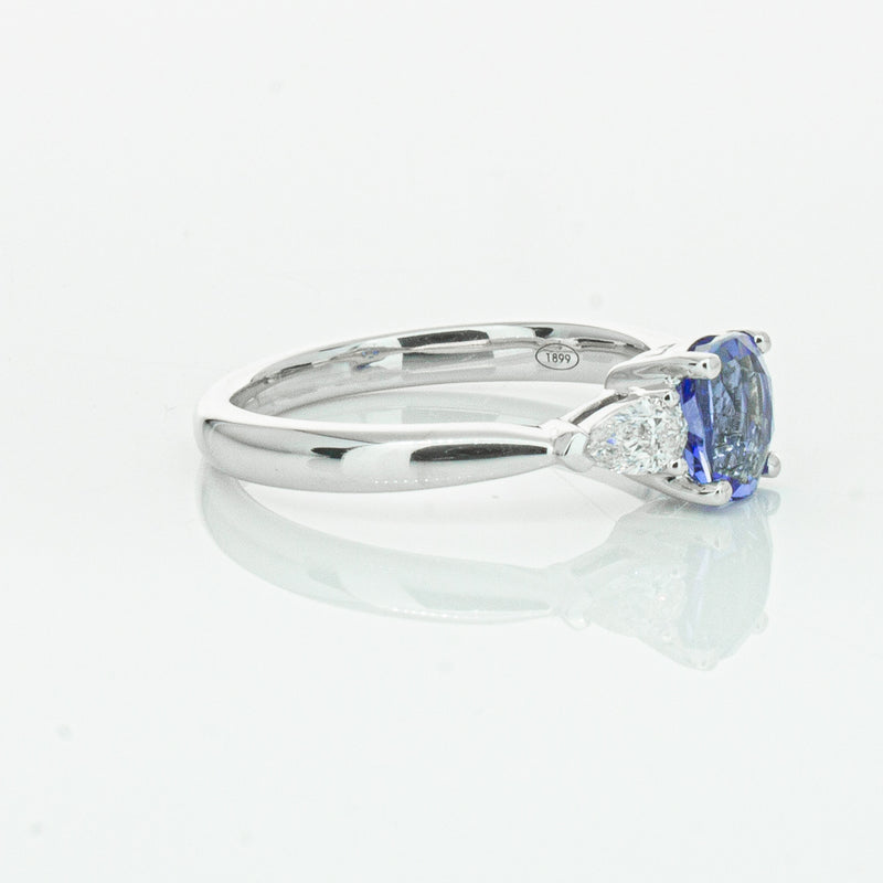 18ct White Gold 1.38ct Sapphire & Diamond Ayla Ring-Ring-Walker & Hall