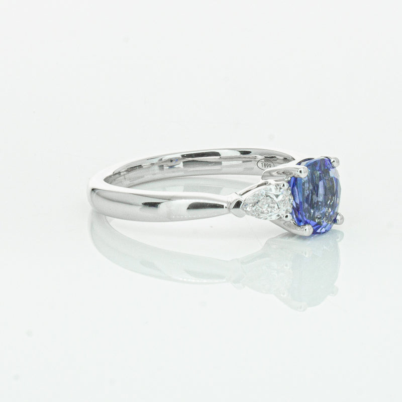 18ct White Gold 1.38ct Sapphire & Diamond Ayla Ring-Ring-Walker & Hall