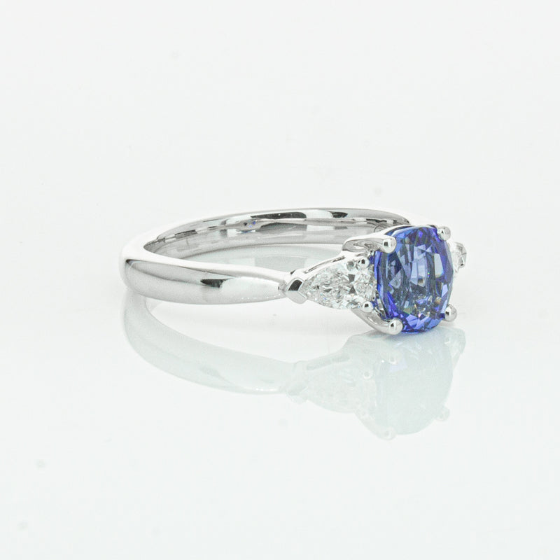 18ct White Gold 1.38ct Sapphire & Diamond Ayla Ring-Ring-Walker & Hall