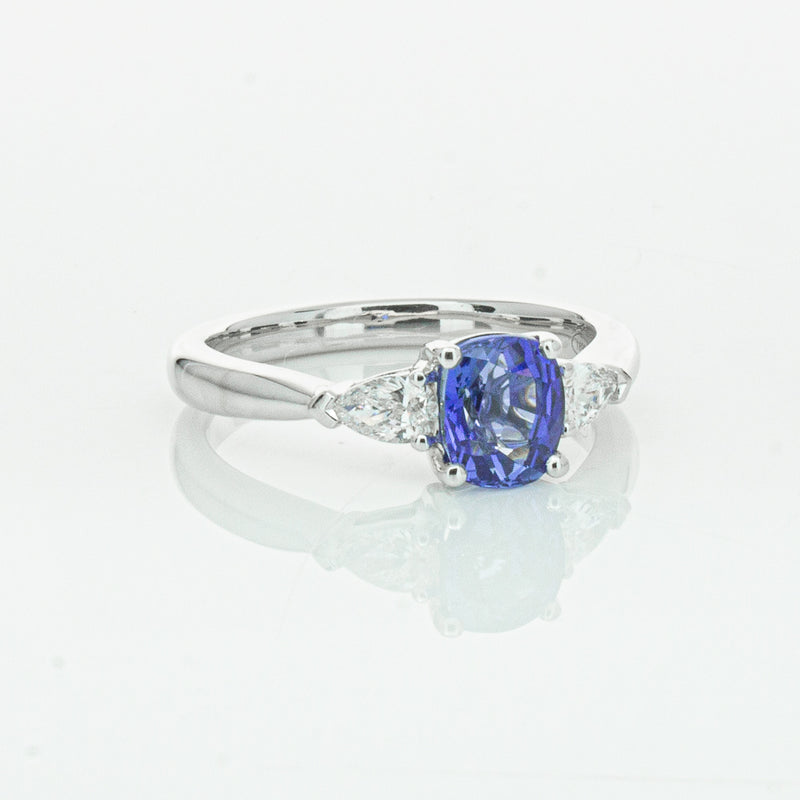 18ct White Gold 1.38ct Sapphire & Diamond Ayla Ring-Ring-Walker & Hall