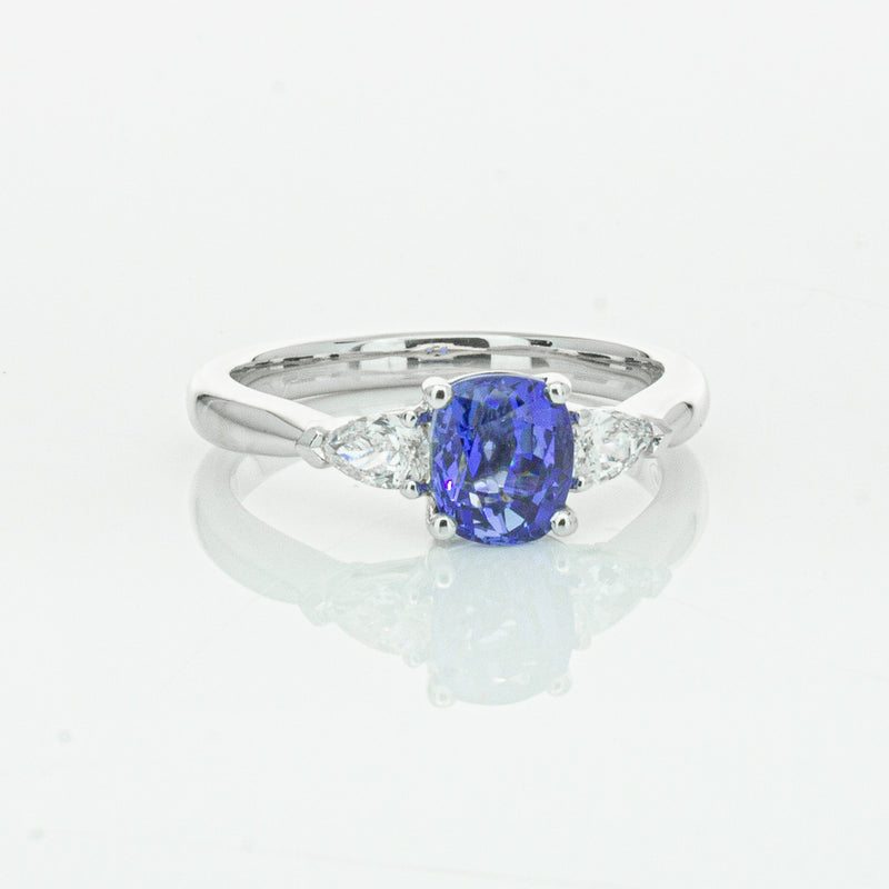 18ct White Gold 1.38ct Sapphire & Diamond Ayla Ring-Ring-Walker & Hall