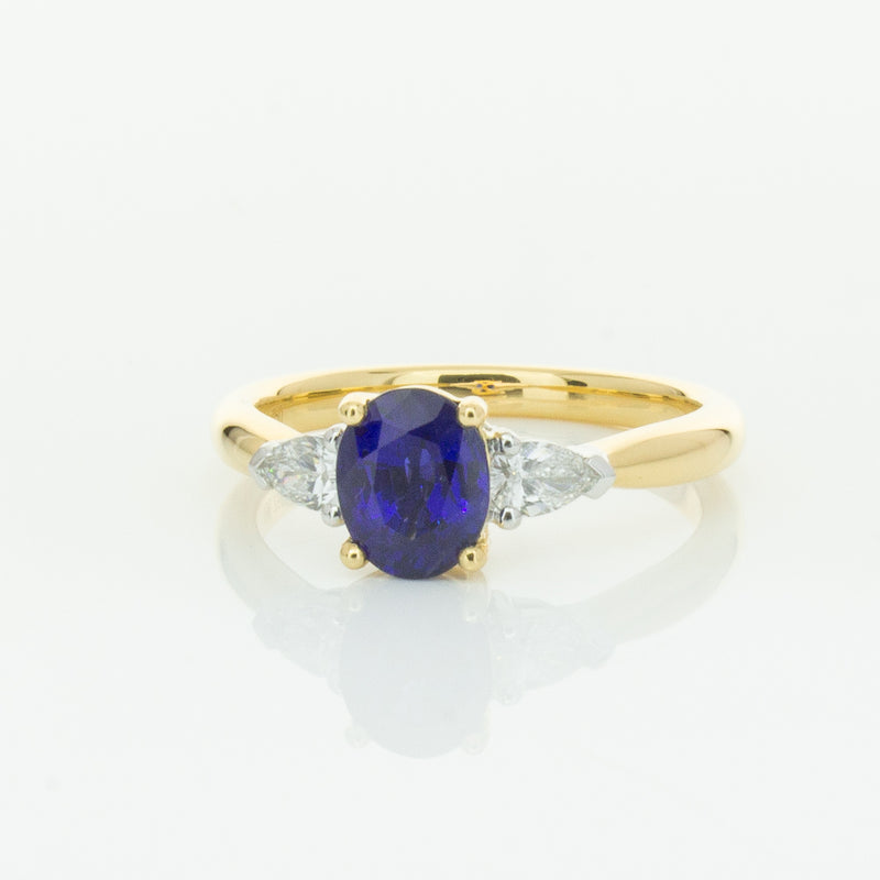 18ct Yellow Gold 1.31ct Sapphire & Diamond Ayla Ring-Ring-Walker & Hall