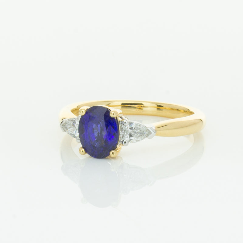 18ct Yellow Gold 1.31ct Sapphire & Diamond Ayla Ring-Ring-Walker & Hall
