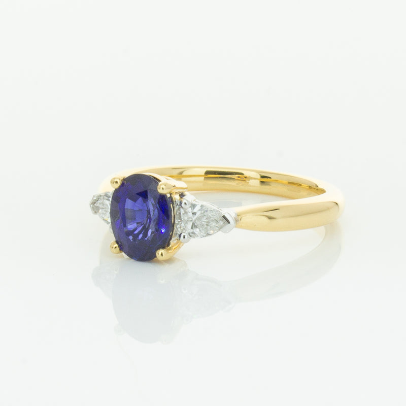 18ct Yellow Gold 1.31ct Sapphire & Diamond Ayla Ring-Ring-Walker & Hall
