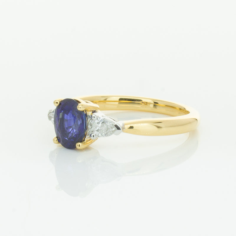 18ct Yellow Gold 1.31ct Sapphire & Diamond Ayla Ring-Ring-Walker & Hall