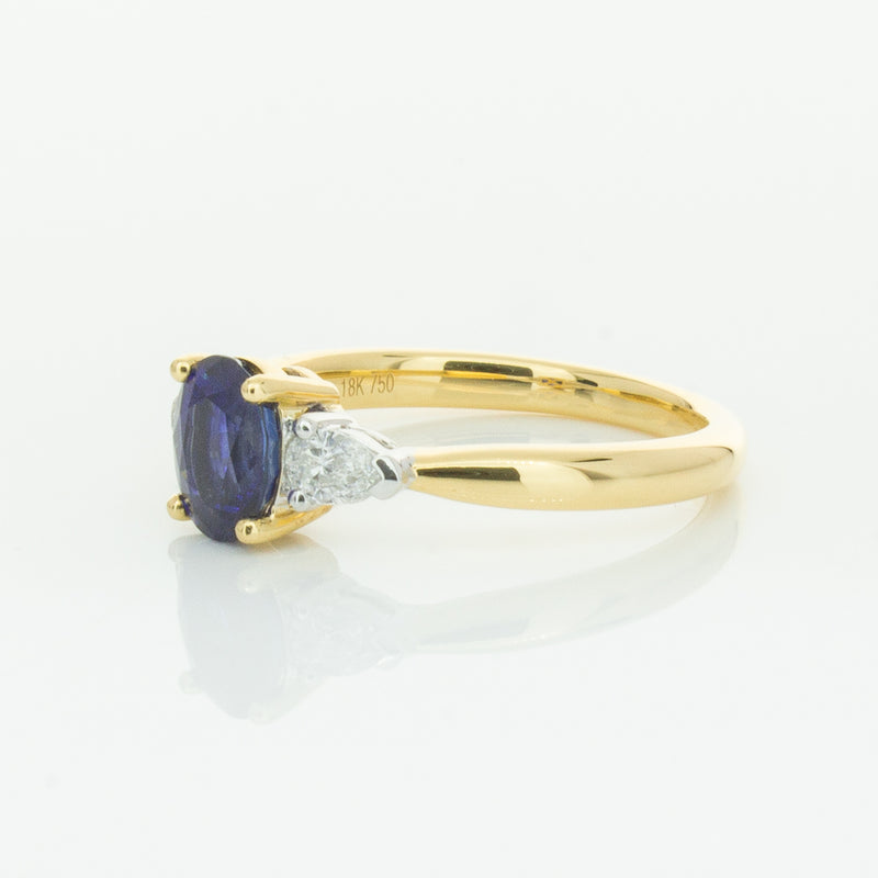 18ct Yellow Gold 1.31ct Sapphire & Diamond Ayla Ring-Ring-Walker & Hall