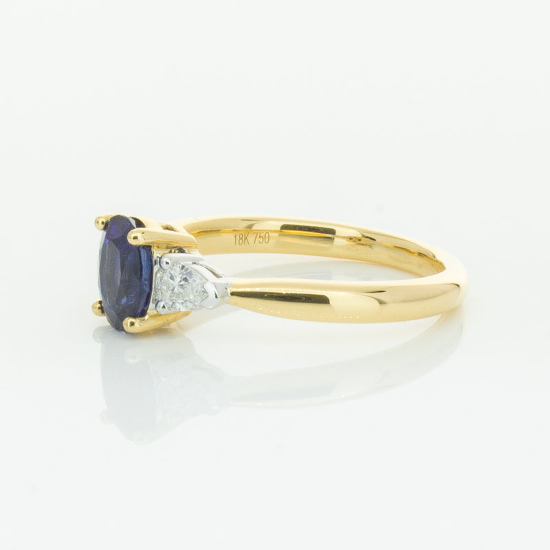 18ct Yellow Gold 1.31ct Sapphire & Diamond Ayla Ring-Ring-Walker & Hall