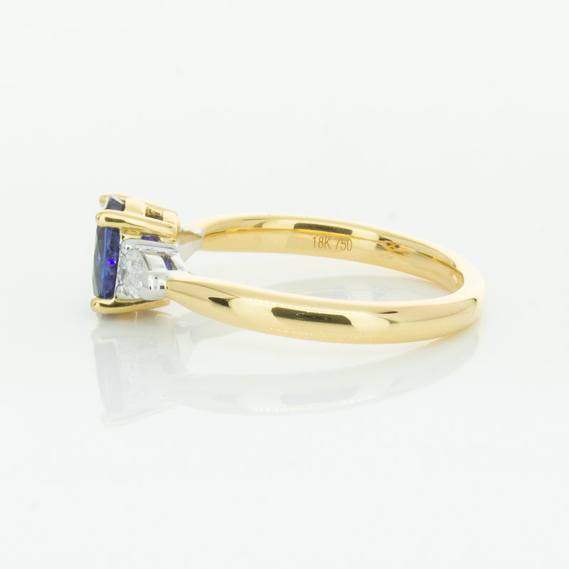 18ct Yellow Gold 1.31ct Sapphire & Diamond Ayla Ring-Ring-Walker & Hall