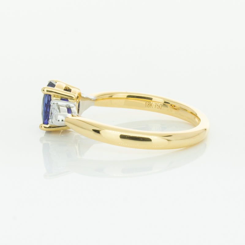 18ct Yellow Gold 1.31ct Sapphire & Diamond Ayla Ring-Ring-Walker & Hall