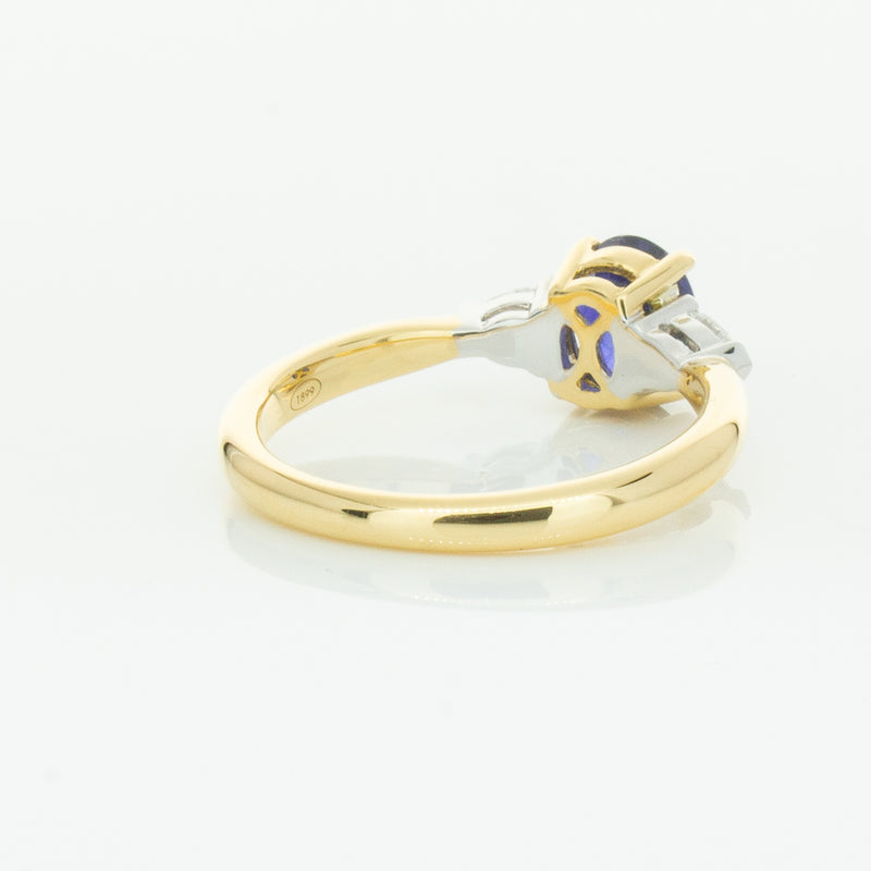18ct Yellow Gold 1.31ct Sapphire & Diamond Ayla Ring-Ring-Walker & Hall