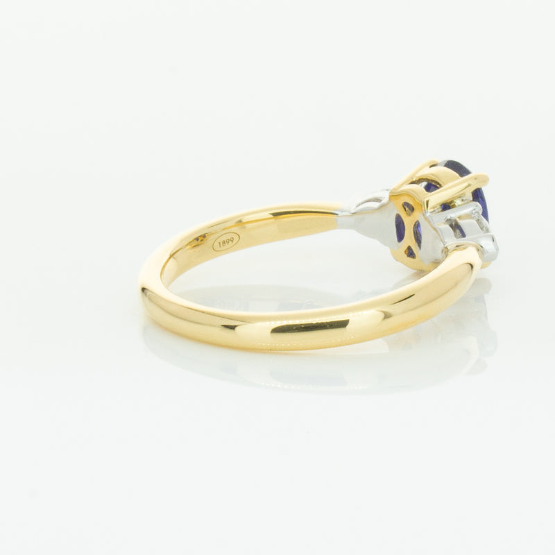 18ct Yellow Gold 1.31ct Sapphire & Diamond Ayla Ring-Ring-Walker & Hall