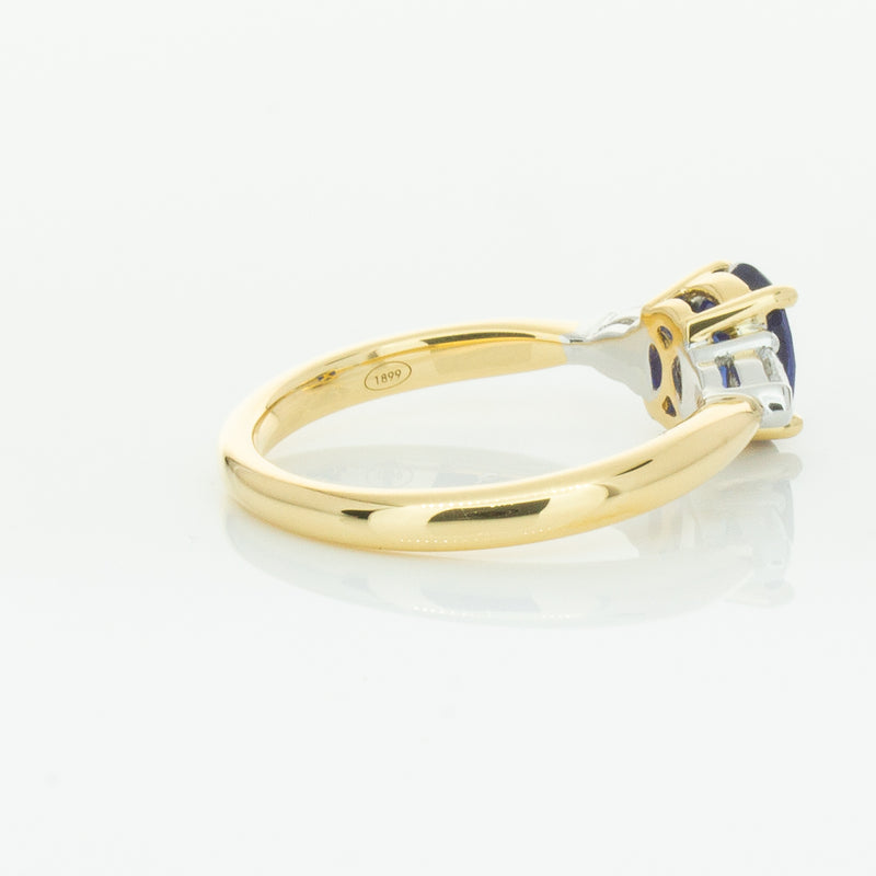 18ct Yellow Gold 1.31ct Sapphire & Diamond Ayla Ring-Ring-Walker & Hall