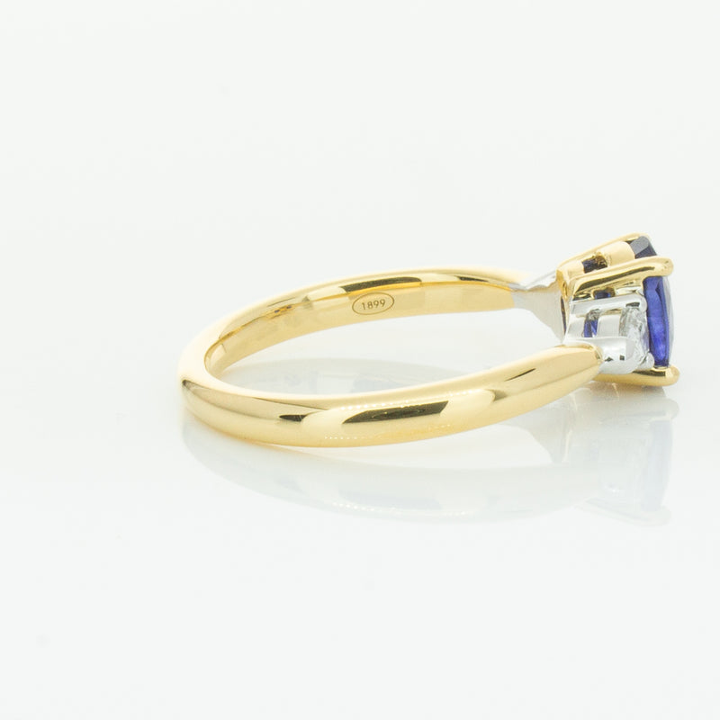 18ct Yellow Gold 1.31ct Sapphire & Diamond Ayla Ring-Ring-Walker & Hall