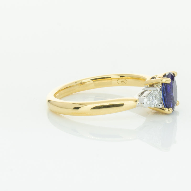 18ct Yellow Gold 1.31ct Sapphire & Diamond Ayla Ring-Ring-Walker & Hall