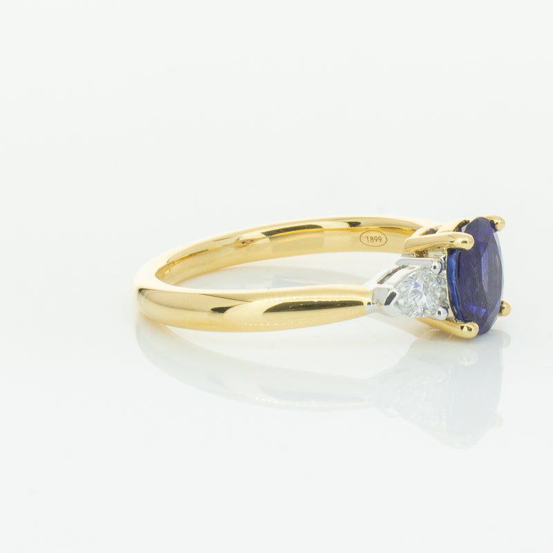 18ct Yellow Gold 1.31ct Sapphire & Diamond Ayla Ring-Ring-Walker & Hall