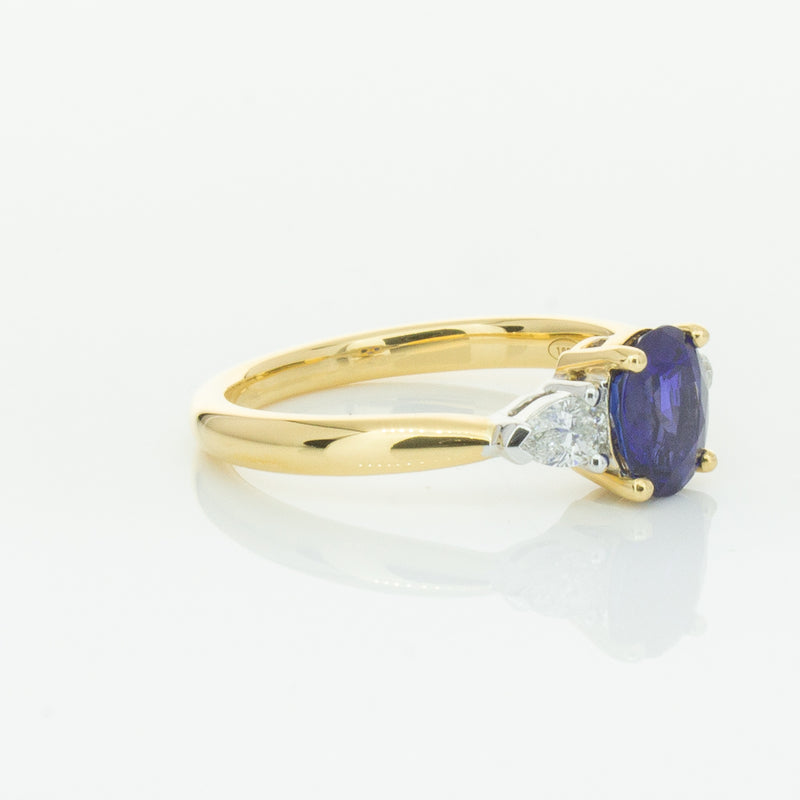 18ct Yellow Gold 1.31ct Sapphire & Diamond Ayla Ring-Ring-Walker & Hall