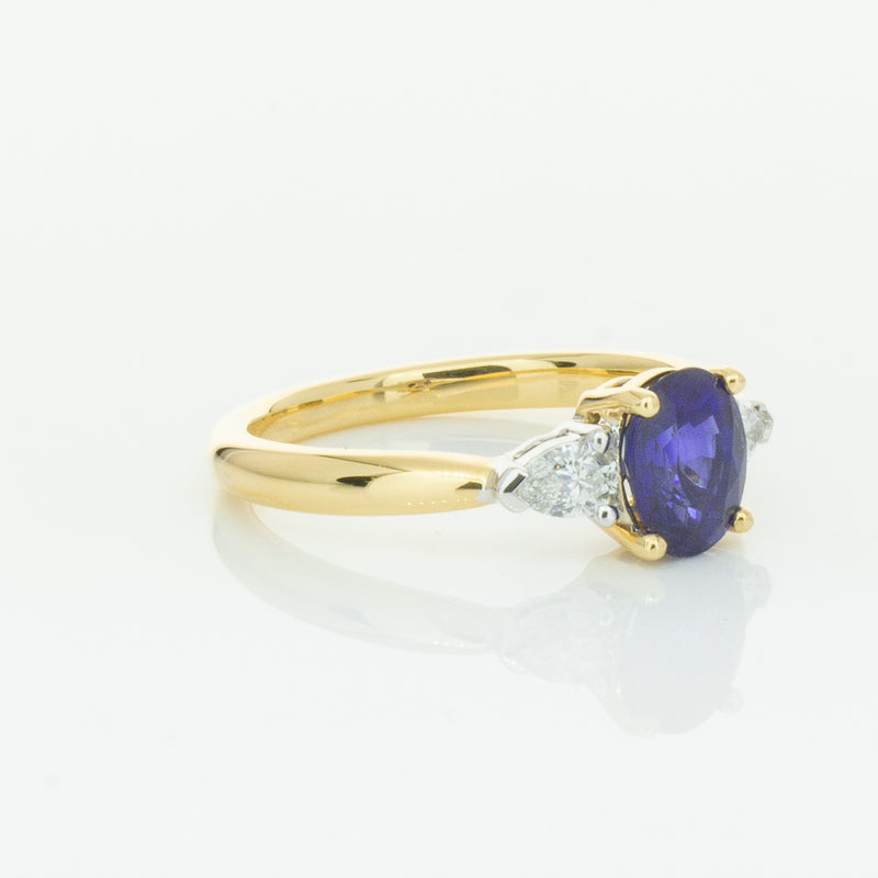 18ct Yellow Gold 1.31ct Sapphire & Diamond Ayla Ring-Ring-Walker & Hall