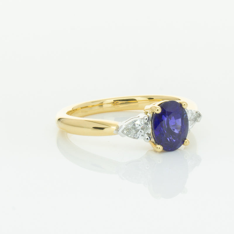 18ct Yellow Gold 1.31ct Sapphire & Diamond Ayla Ring-Ring-Walker & Hall