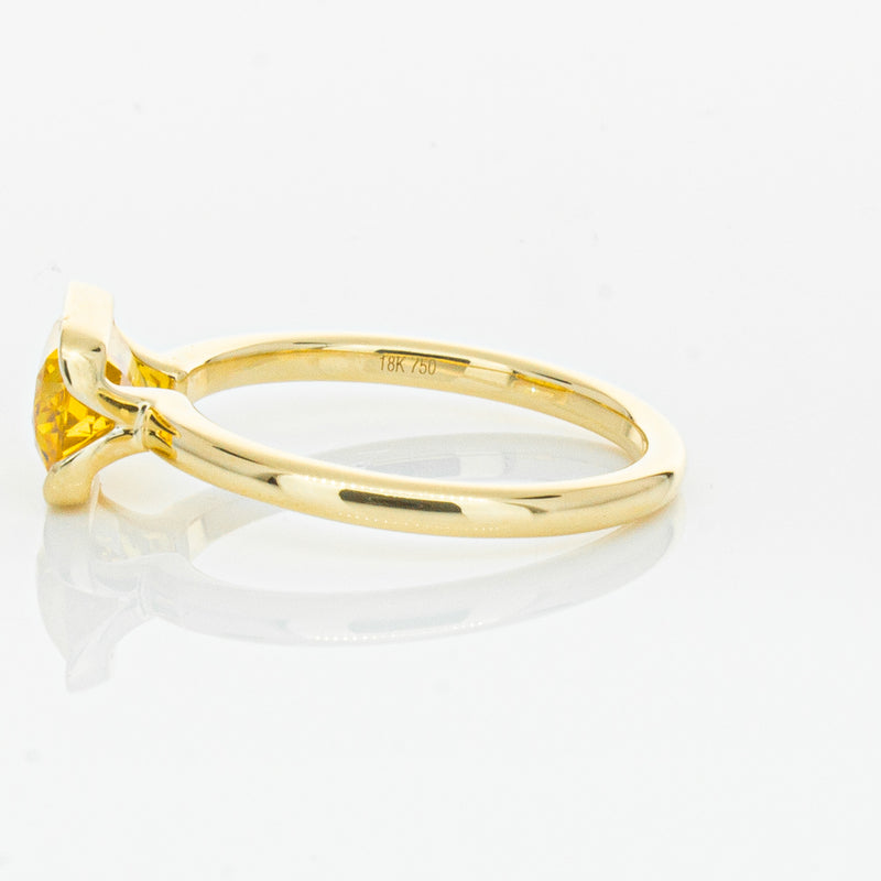18ct Yellow Gold Golden Sapphire Elle Ring-Ring-Walker & Hall