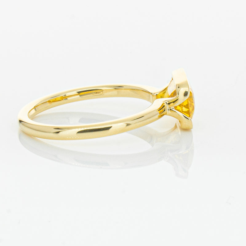 18ct Yellow Gold Golden Sapphire Elle Ring-Ring-Walker & Hall