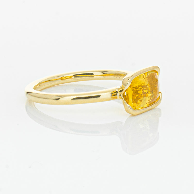 18ct Yellow Gold Golden Sapphire Elle Ring-Ring-Walker & Hall