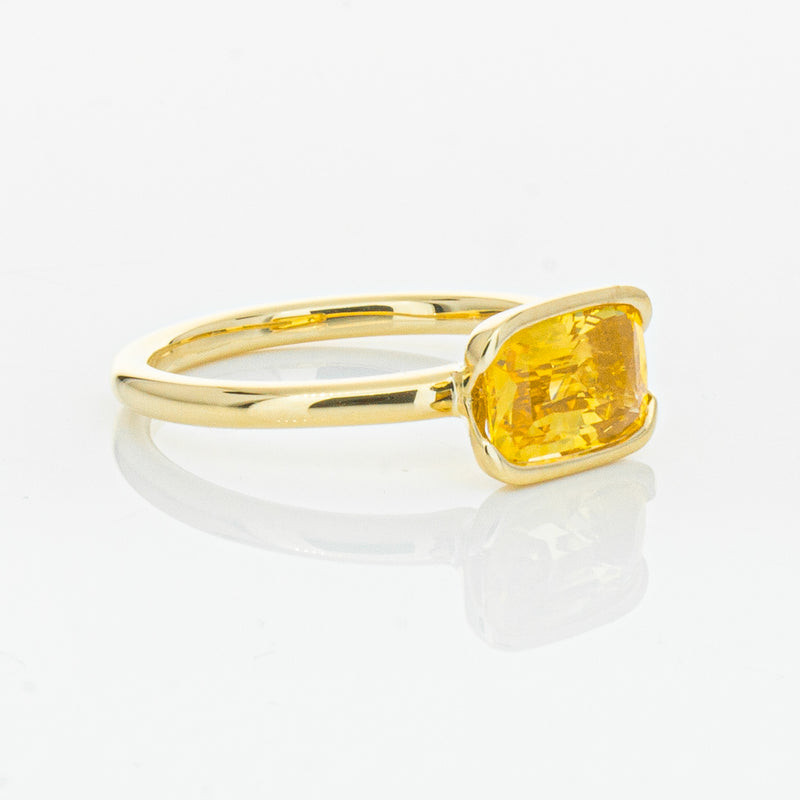 18ct Yellow Gold Golden Sapphire Elle Ring-Ring-Walker & Hall