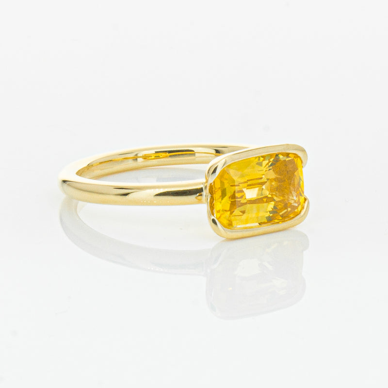 18ct Yellow Gold Golden Sapphire Elle Ring-Ring-Walker & Hall