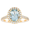 18ct Yellow Gold 1.58ct Aquamarine & Diamond Sierra Ring-Ring-Walker & Hall