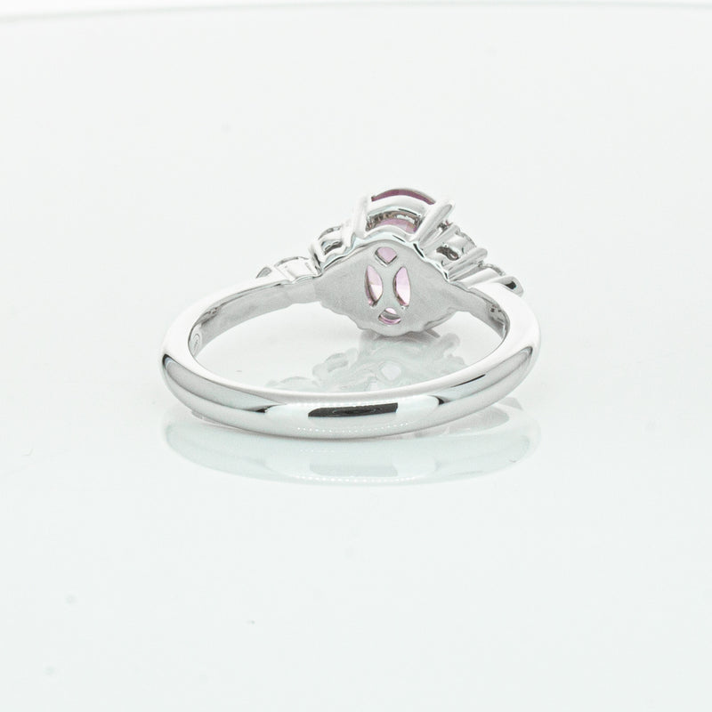 18ct White Gold 2.04ct Purple Sapphire & Diamond Oriana Ring-Ring-Walker & Hall