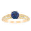 18ct Yellow Gold 1.02ct Sapphire & Diamond Ring-Ring-Walker & Hall