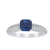 18ct White Gold 1.09ct Sapphire & Diamond Ring-Ring-Walker & Hall