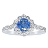 18ct White Gold .95ct Sapphire & Diamond Paramount Ring-Ring-Walker & Hall